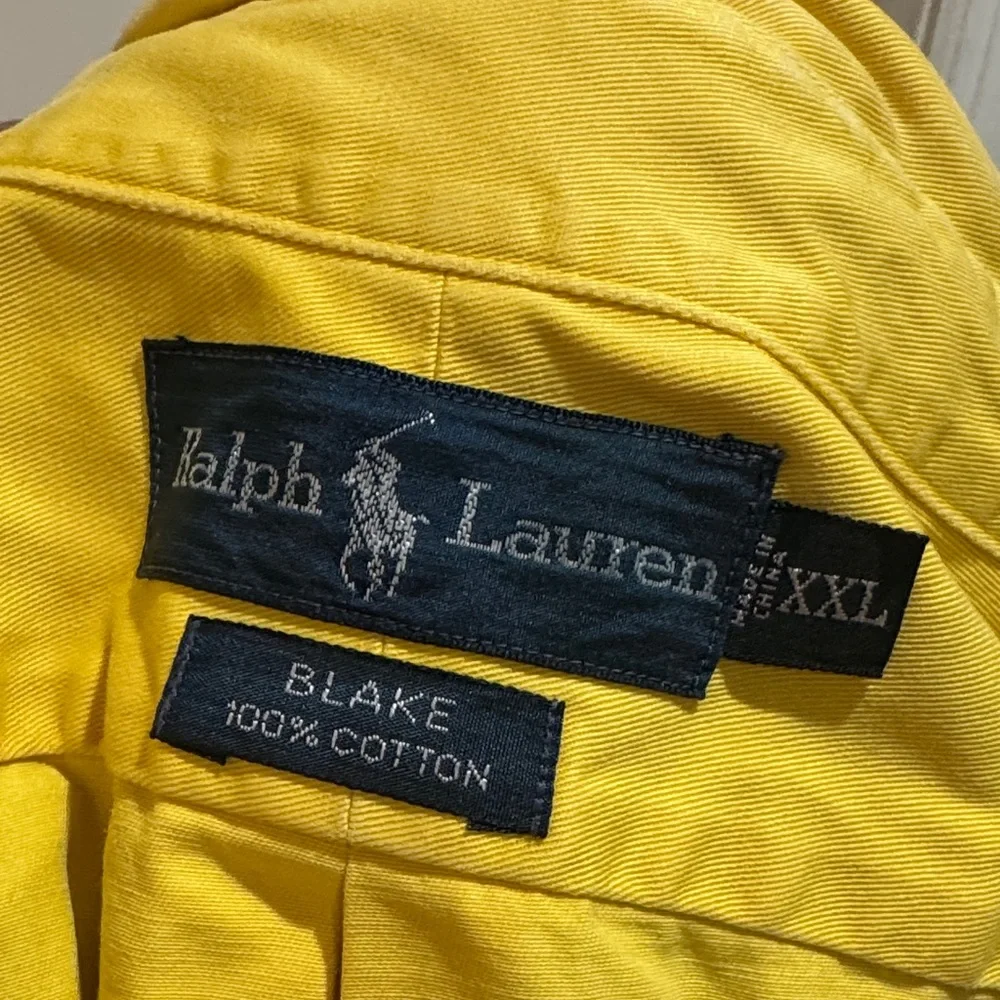 Polo by Ralph Lauren Yellow Shirt Jacket - Picture 5 of 5